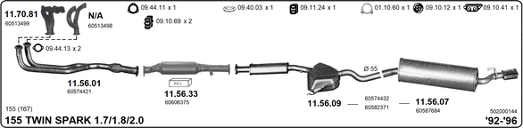 Изпускателна система IMASAF              