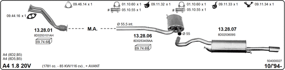 Изпускателна система IMASAF              
