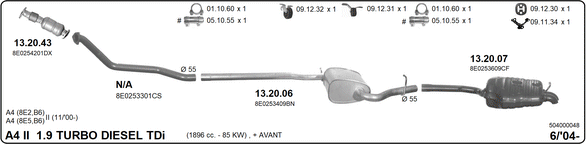 Изпускателна система IMASAF              