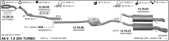 Изпускателна система IMASAF              
