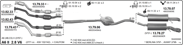 Изпускателна система IMASAF              