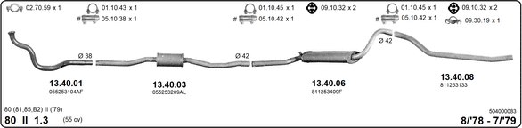 Изпускателна система IMASAF              