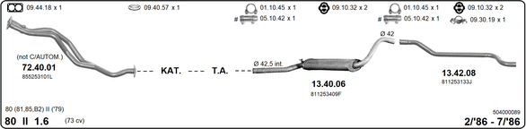 Изпускателна система IMASAF              