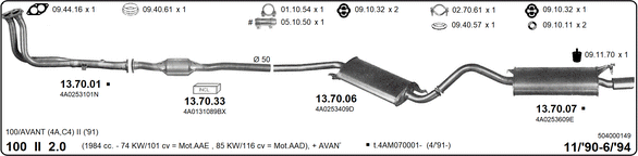 Изпускателна система IMASAF              