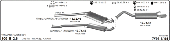 Изпускателна система IMASAF              