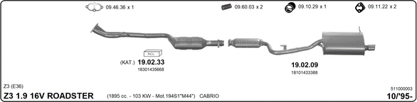 Изпускателна система IMASAF              