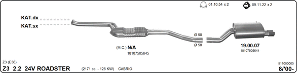 Изпускателна система IMASAF              
