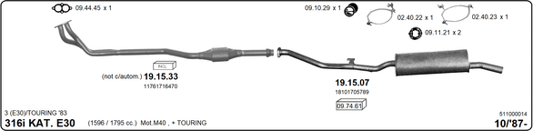 Изпускателна система IMASAF              