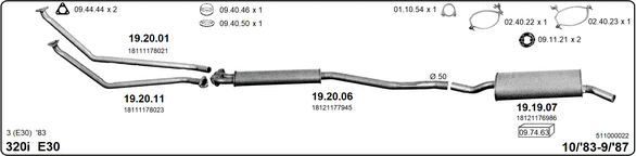 Изпускателна система IMASAF              