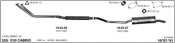 Изпускателна система IMASAF              