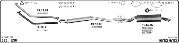 Изпускателна система IMASAF              