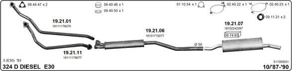 Изпускателна система IMASAF              