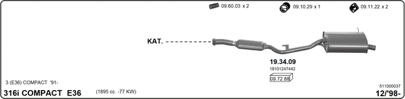 Изпускателна система IMASAF              