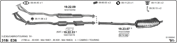 Изпускателна система IMASAF              