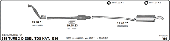 Изпускателна система IMASAF              