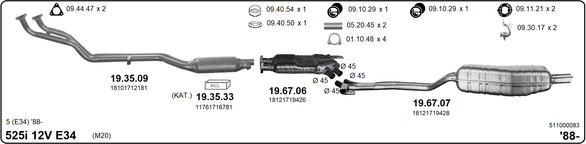 Изпускателна система IMASAF              