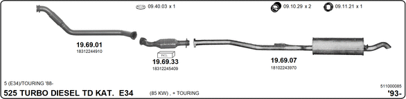 Изпускателна система IMASAF              