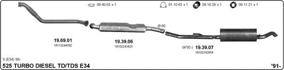 Изпускателна система IMASAF              