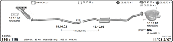 Изпускателна система IMASAF              