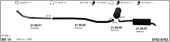 Изпускателна система IMASAF              