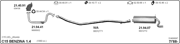 Изпускателна система IMASAF              