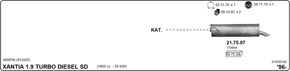 Изпускателна система IMASAF              
