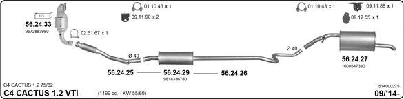 Изпускателна система IMASAF              