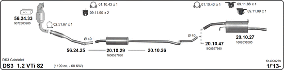 Изпускателна система IMASAF              