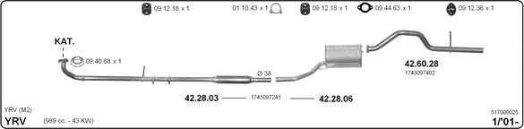 Изпускателна система IMASAF              
