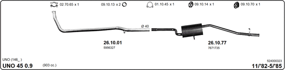 Изпускателна система IMASAF              