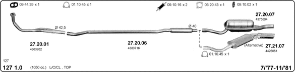 Изпускателна система IMASAF              
