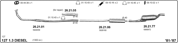 Изпускателна система IMASAF              
