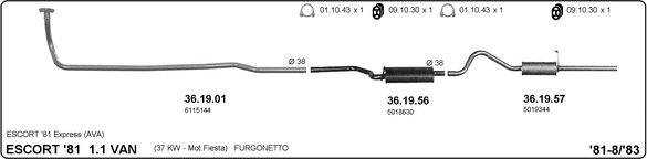 Изпускателна система IMASAF              