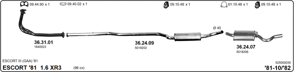 Изпускателна система IMASAF              