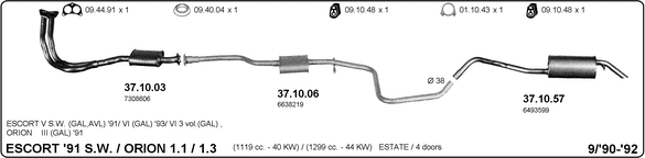 Изпускателна система IMASAF              