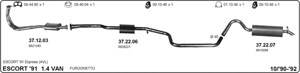 Изпускателна система IMASAF              