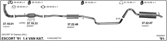 Изпускателна система IMASAF              