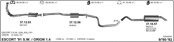 Изпускателна система IMASAF              