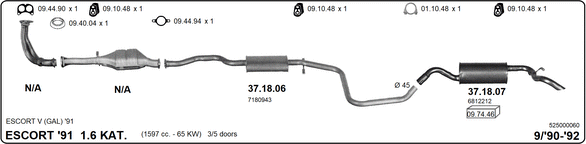 Изпускателна система IMASAF              