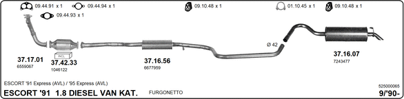Изпускателна система IMASAF              