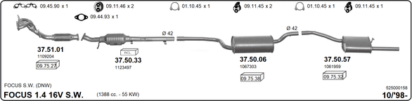 Изпускателна система IMASAF              