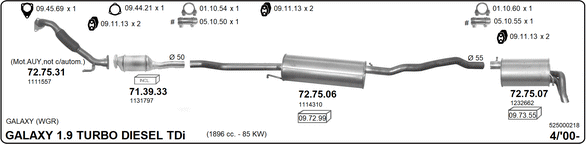 Изпускателна система IMASAF              