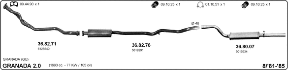 Изпускателна система IMASAF              