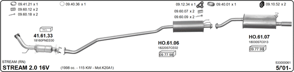 Изпускателна система IMASAF              