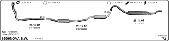 Изпускателна система IMASAF              