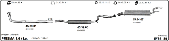 Изпускателна система IMASAF              