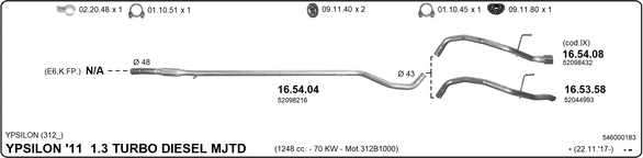 Изпускателна система IMASAF              