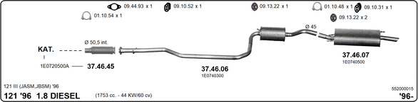 Изпускателна система IMASAF              