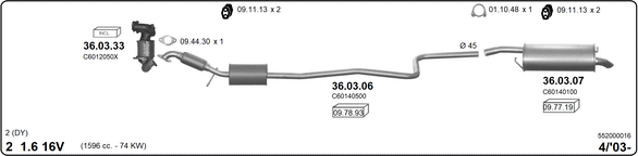 Изпускателна система IMASAF              