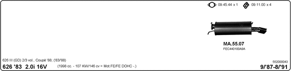 Изпускателна система IMASAF              